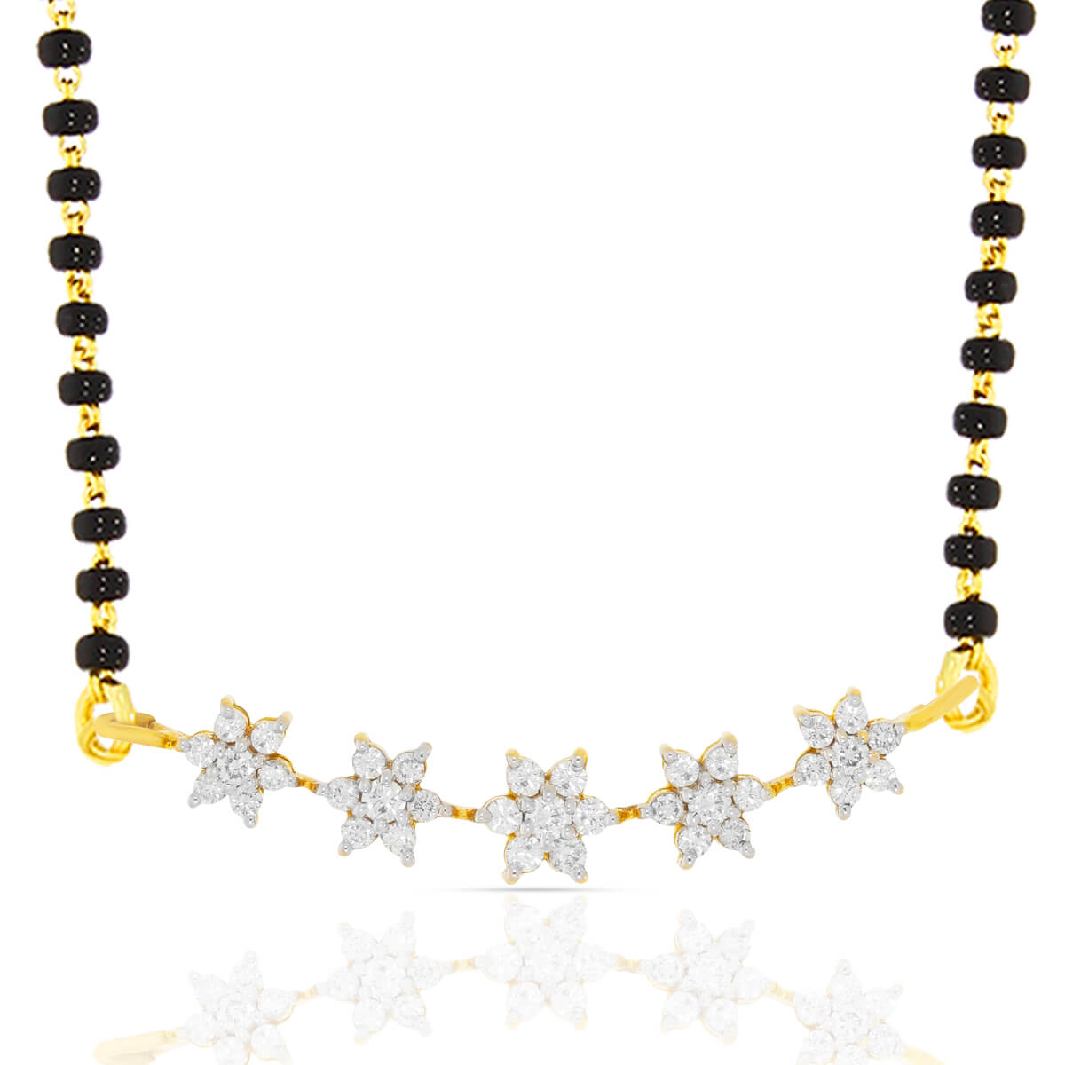 Sparkling Star Diamond Tanmaniyas with Free Gold Coin