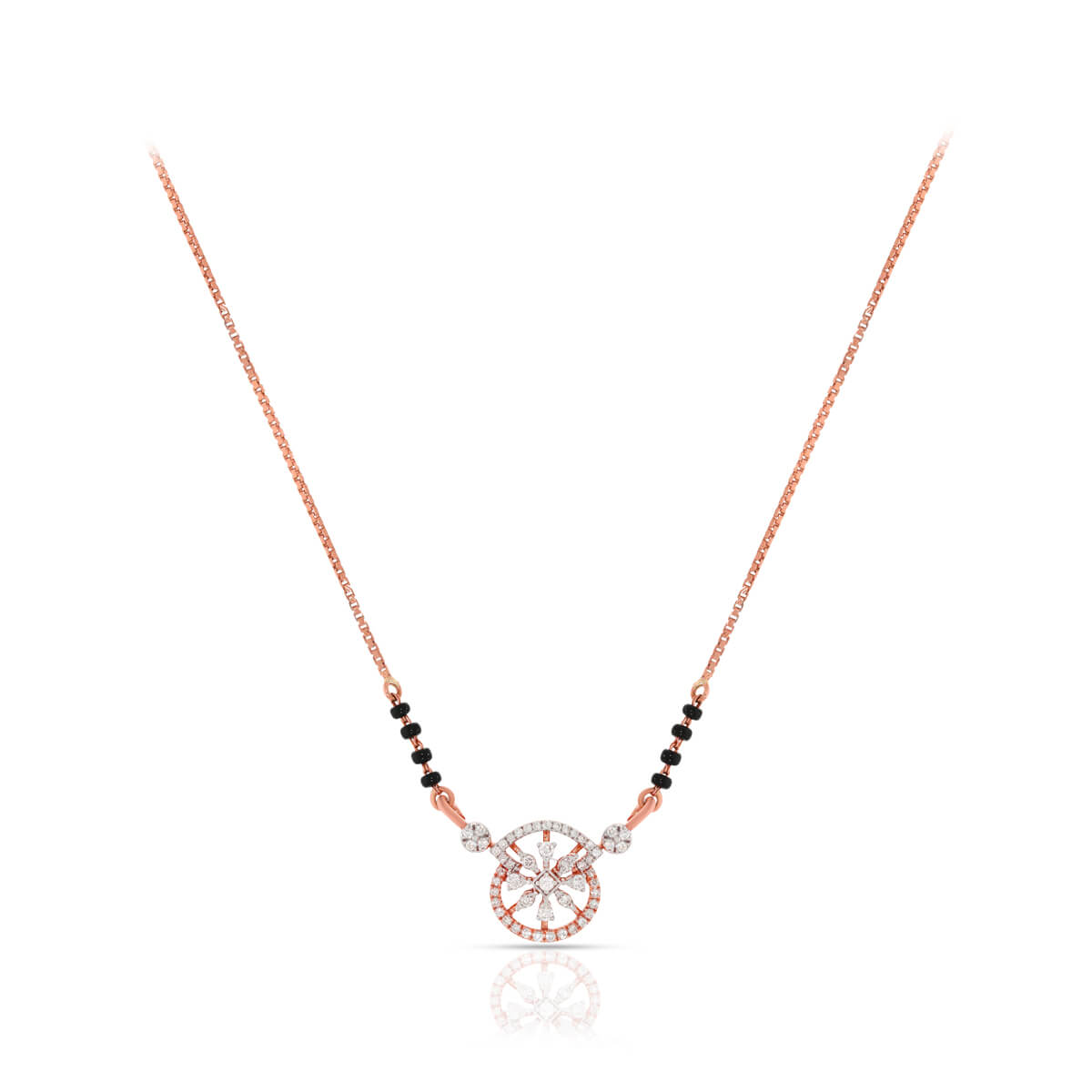 Diamond Mangalsutra with Free Gold Coin