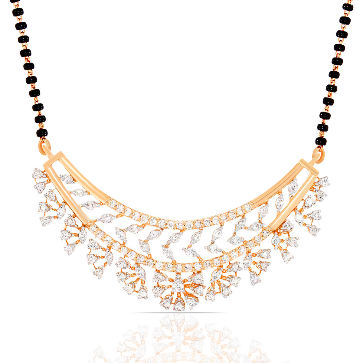 Divine Harmony Rose Gold Diamond Tanmaniya Mangalsutras