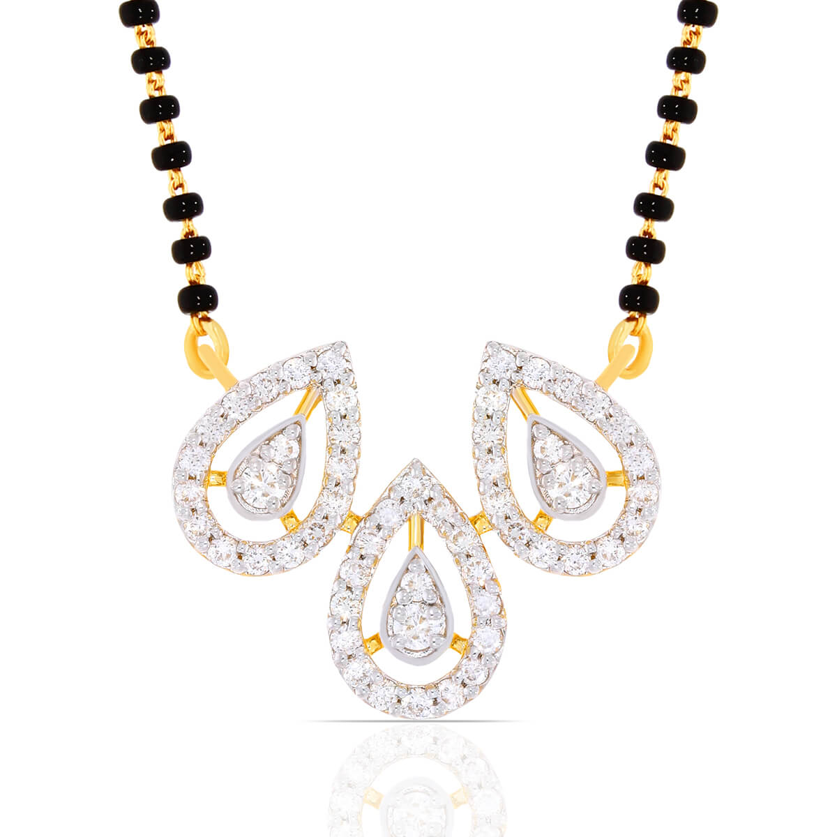 Regal Charm Gold Diamond Tanmaniya Mangalsutra Ensemble