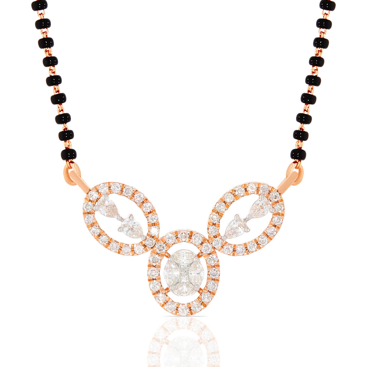 Radiant Romance 18kt Diamond Tanmaniya Mangalsutra in Rose Gold