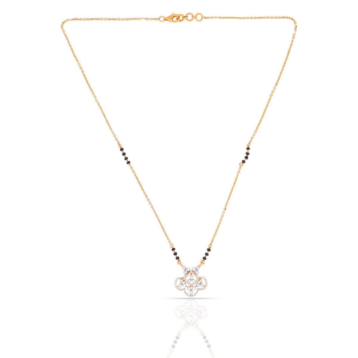 Sparkling Embrace Diamond Mangalsutra with Free Gold Coin