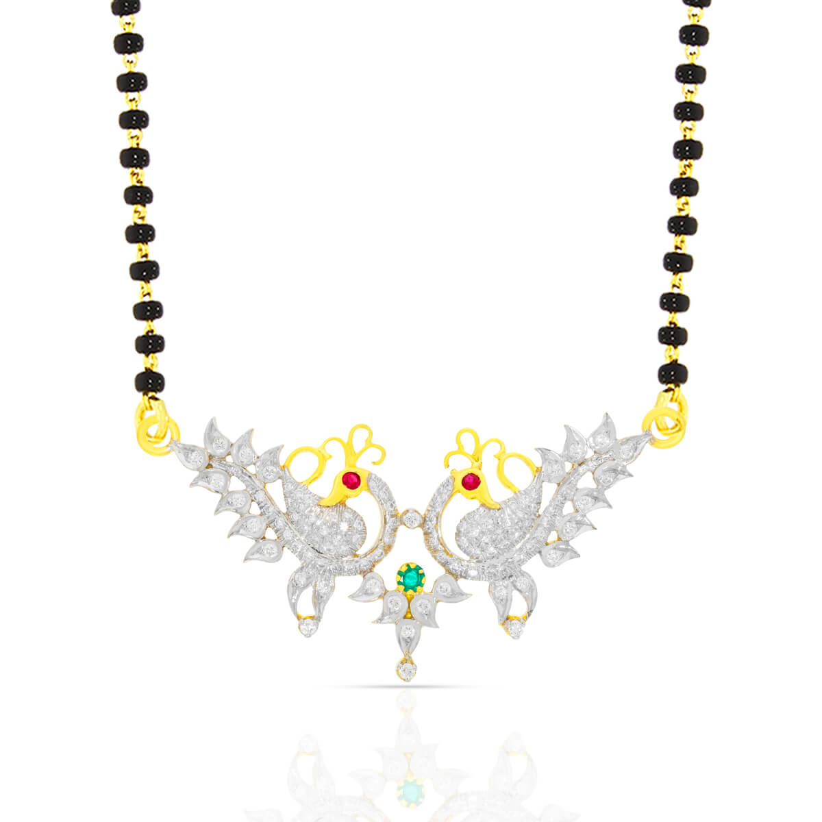 Peacock Perfection Diamond Tanmaniya with Free Gold Coin