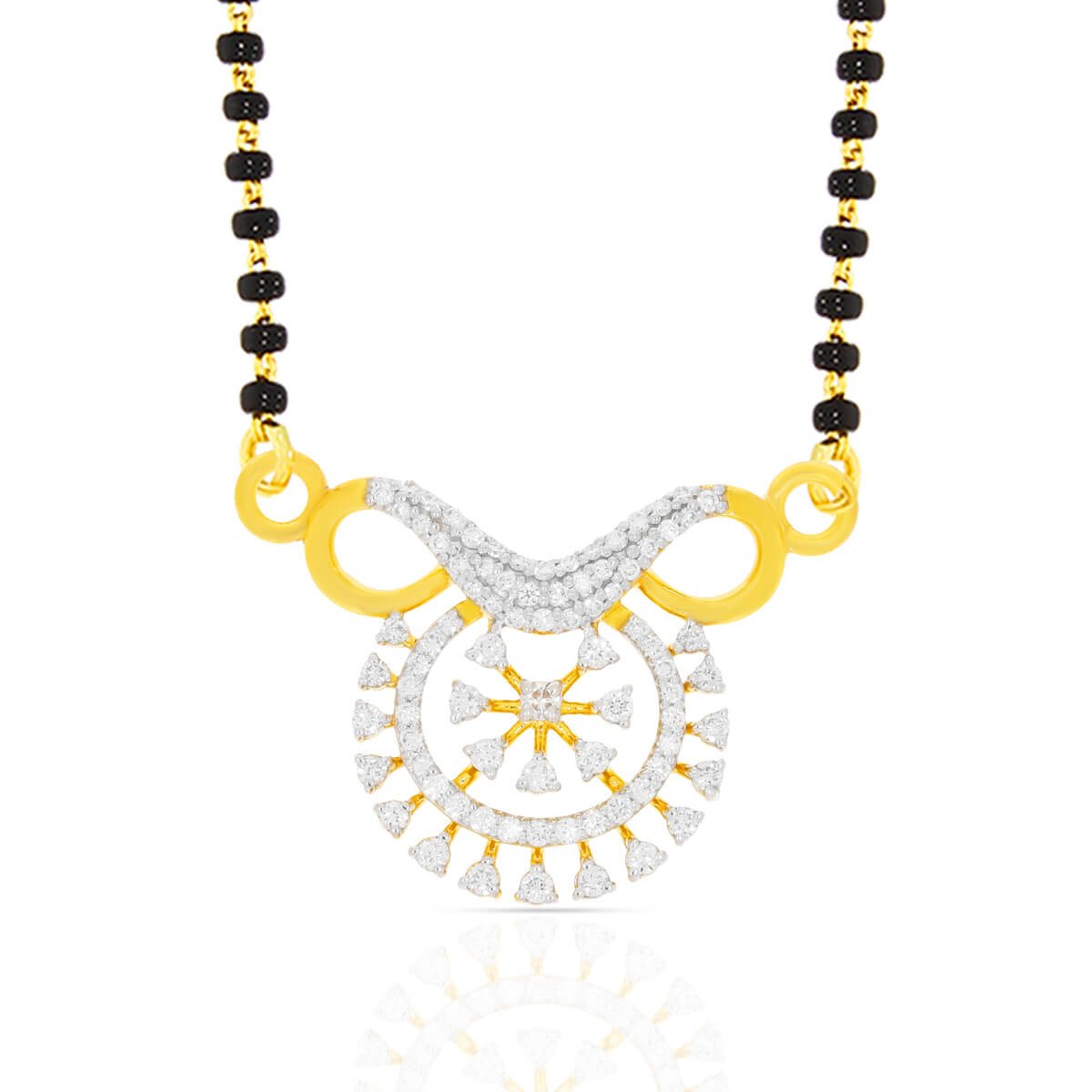 Daily Elegance Wearable Gold Diamond Tanmaniya Designs with Free Gold Coin