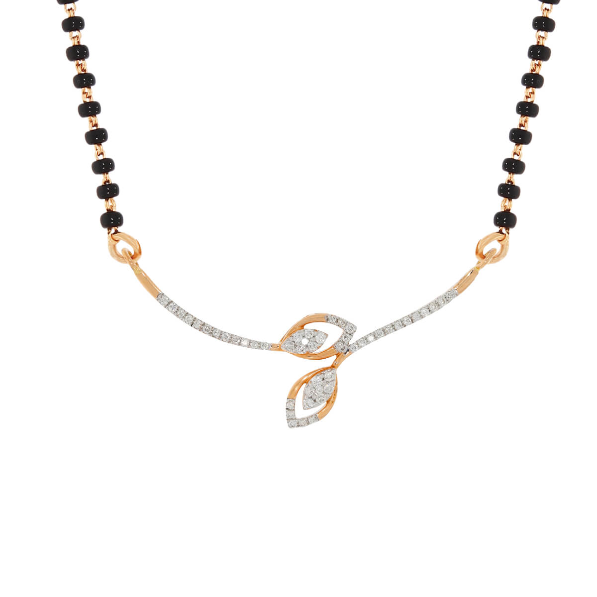 Mayura diamond mangalsutra pendant with Free Gold Coin