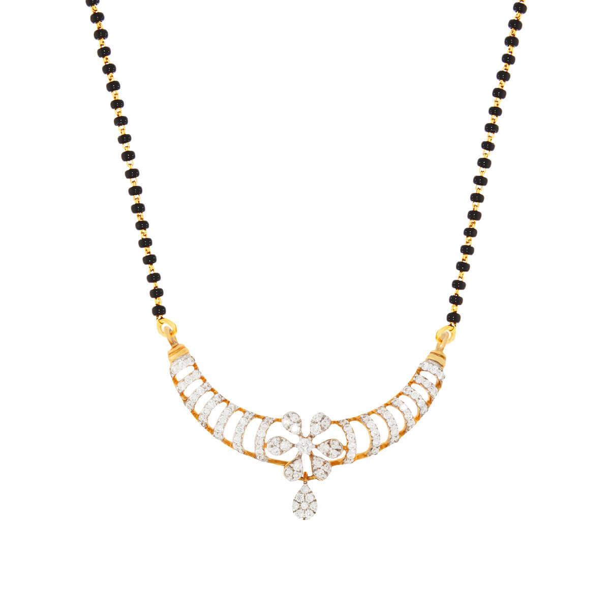 Chitra diamond mangalsutra pendant with Free Gold Coin