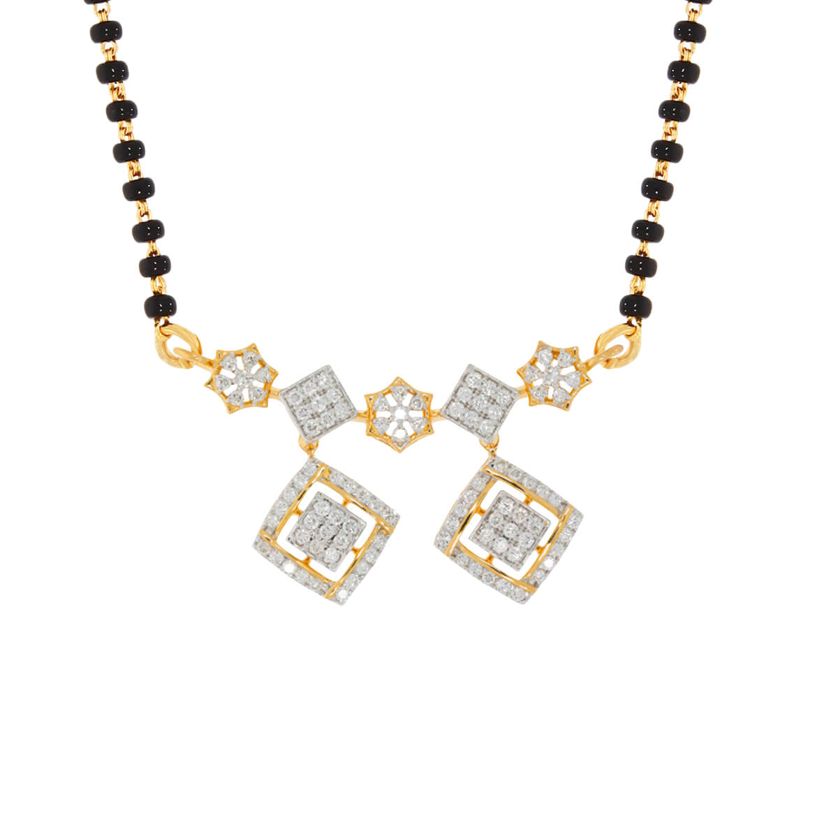 Purnayam fushion diamond mangalsutra pendant