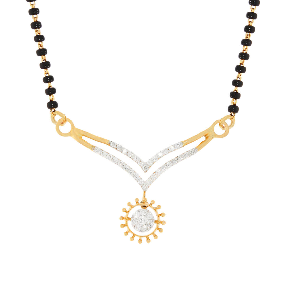 Agrisha diamond mangalsutra pendant