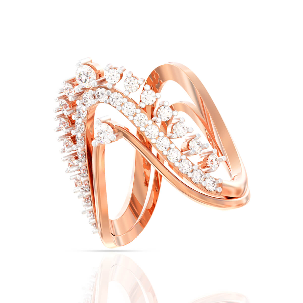 Blushing Beauties Diamond Ring