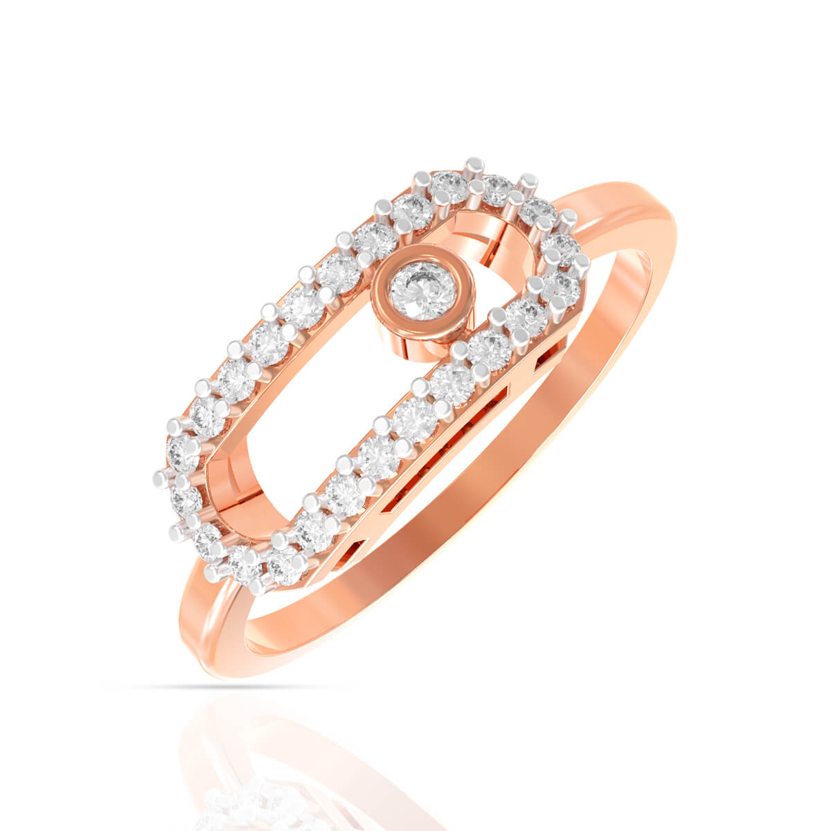 Chic Sparkle Diamond Ring with Free Gold Coin