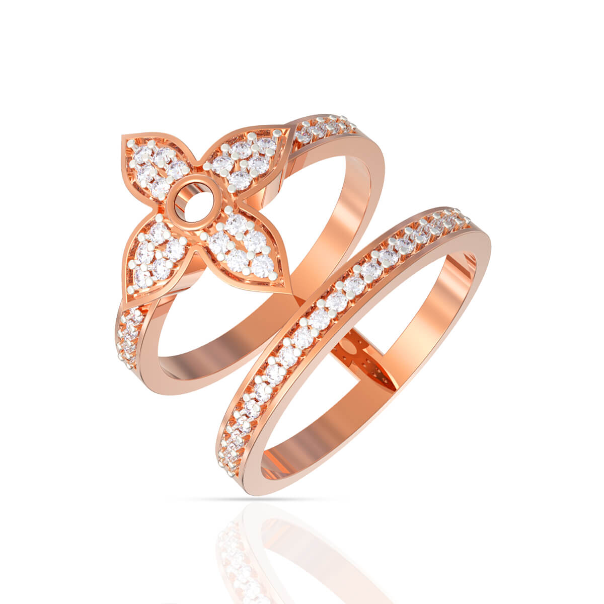 Louis Vuitton Idylle Blossom Diamond Ring with Free Gold Coin