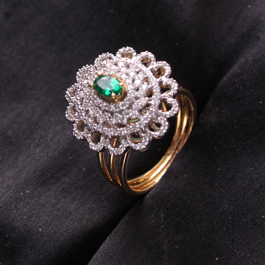 Diamond Ring For Women with Free Gold Coin