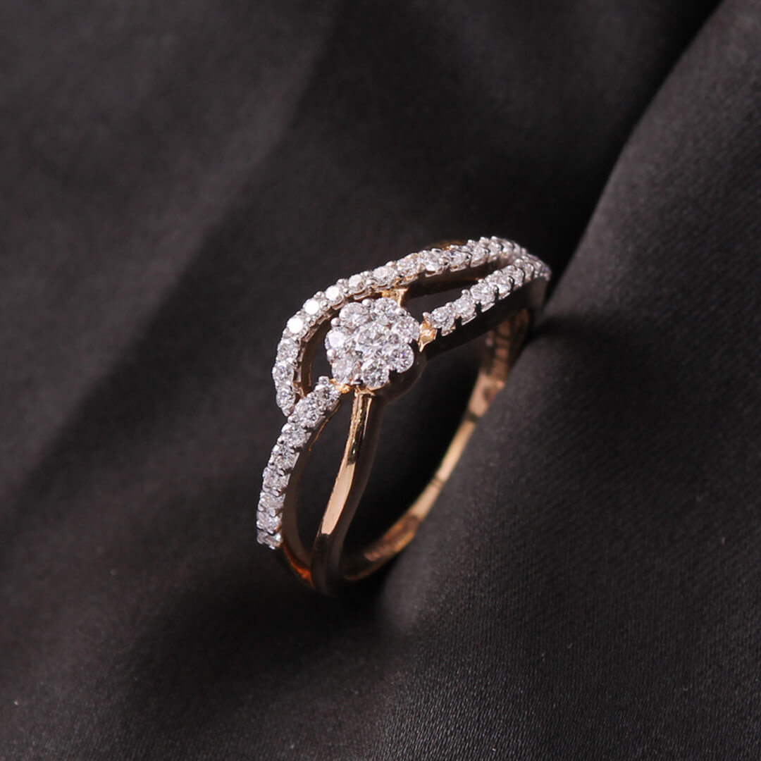 Diamond Ring For Women with Free Gold Coin