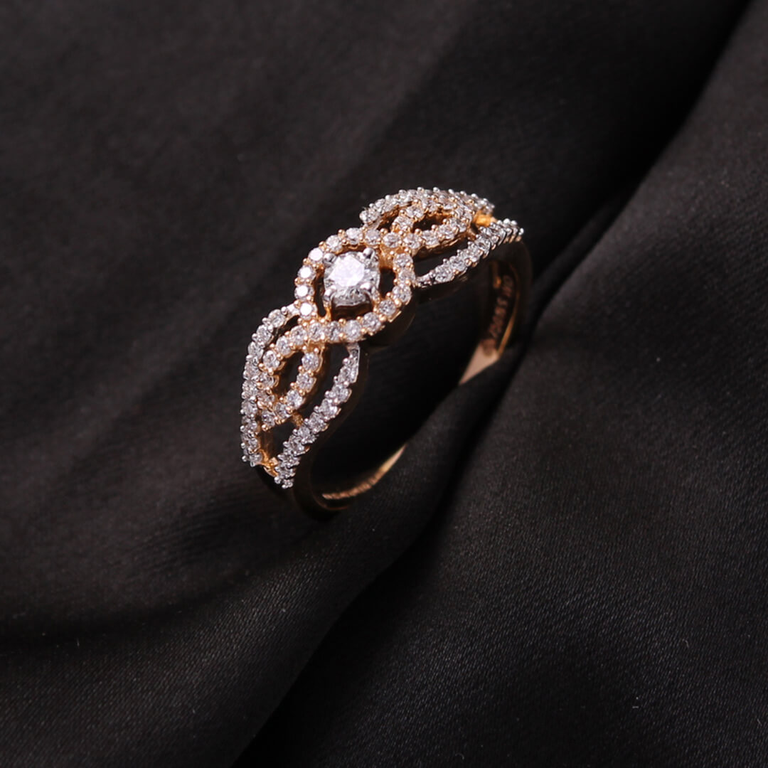 Diamond Ring For Women with Free Gold Coin