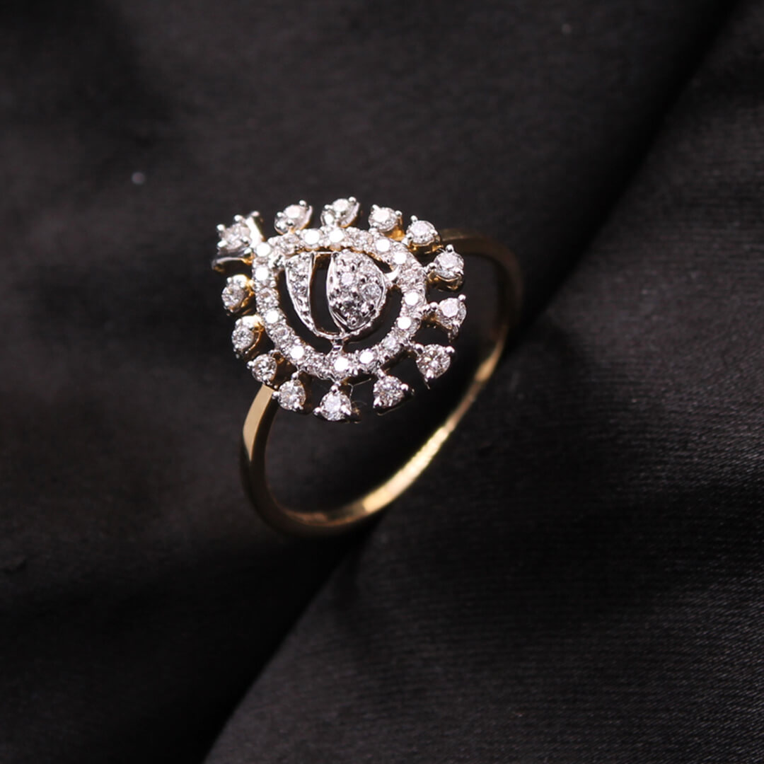 Diamond Ring For Women with Free Gold Coin