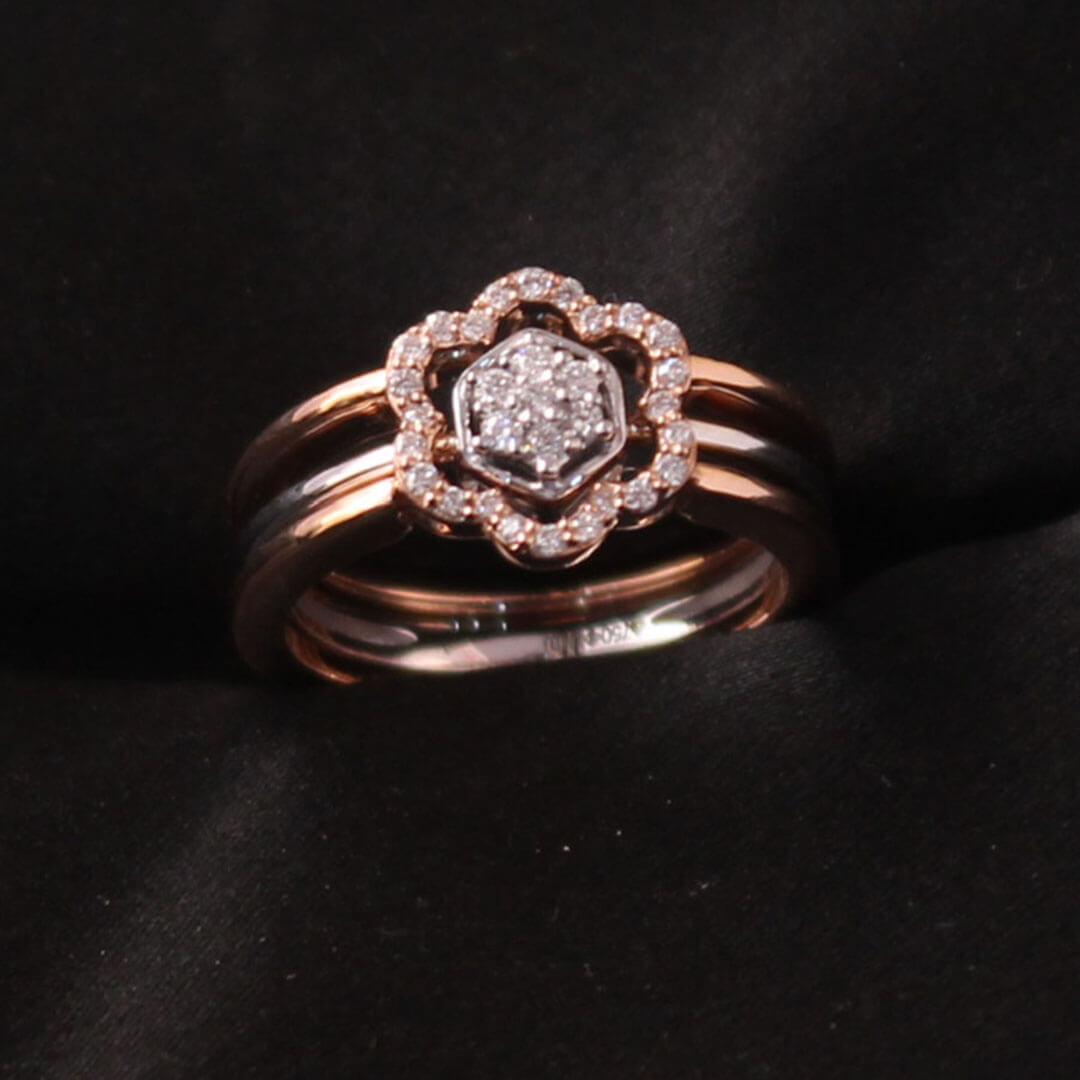 Diamond Ring For Women with Free Gold Coin