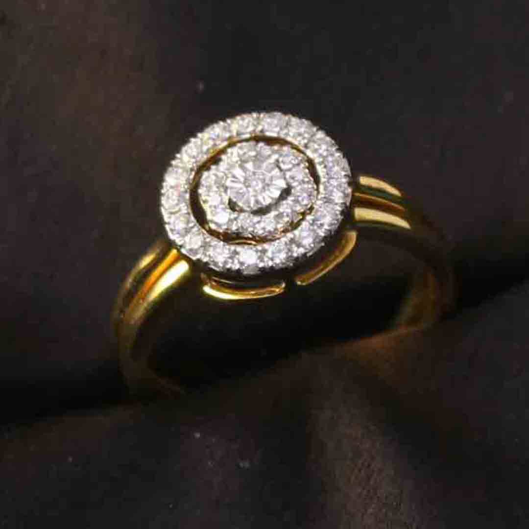 Diamond Ring For Women with Free Gold Coin