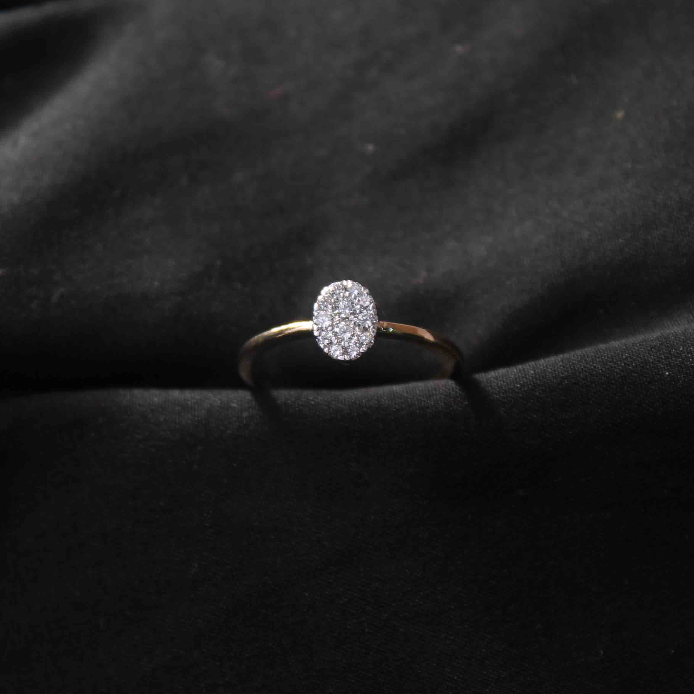 Elana Cluster Diamond Ring with Free Gold Coin