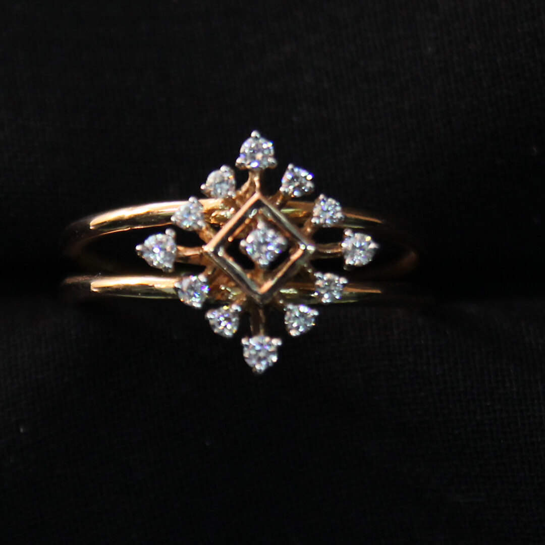 Diamond Ring For Women with Free Gold Coin