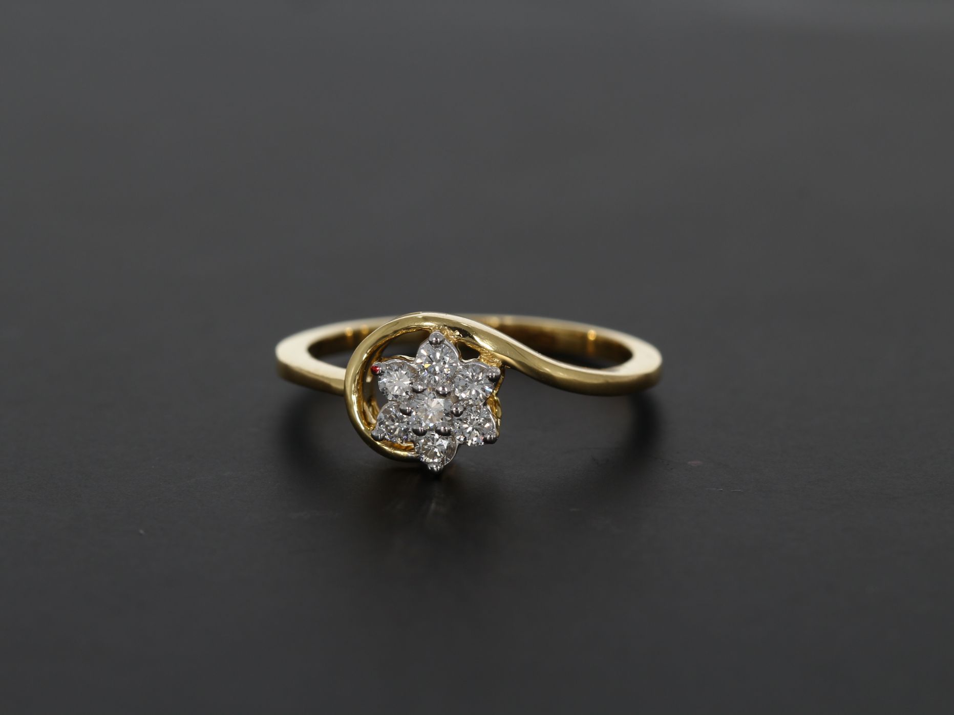 Delicate DIMAOND RING with Free Gold Coin