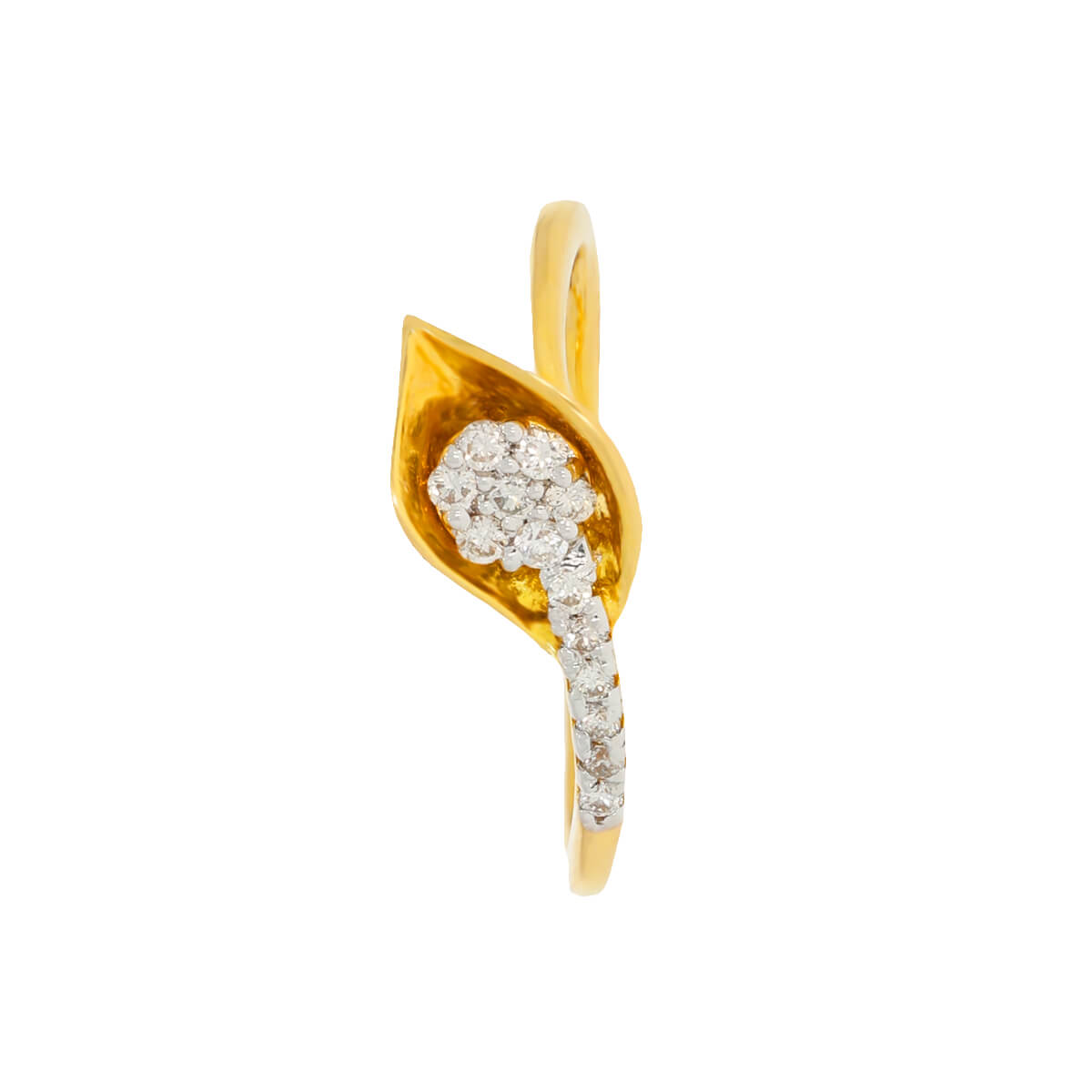 Calla Lily Diamond Ring with Free Gold Coin