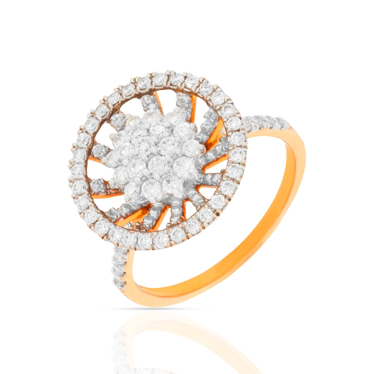 Statement Sparkle Diamond Ring with Free Gold Coin