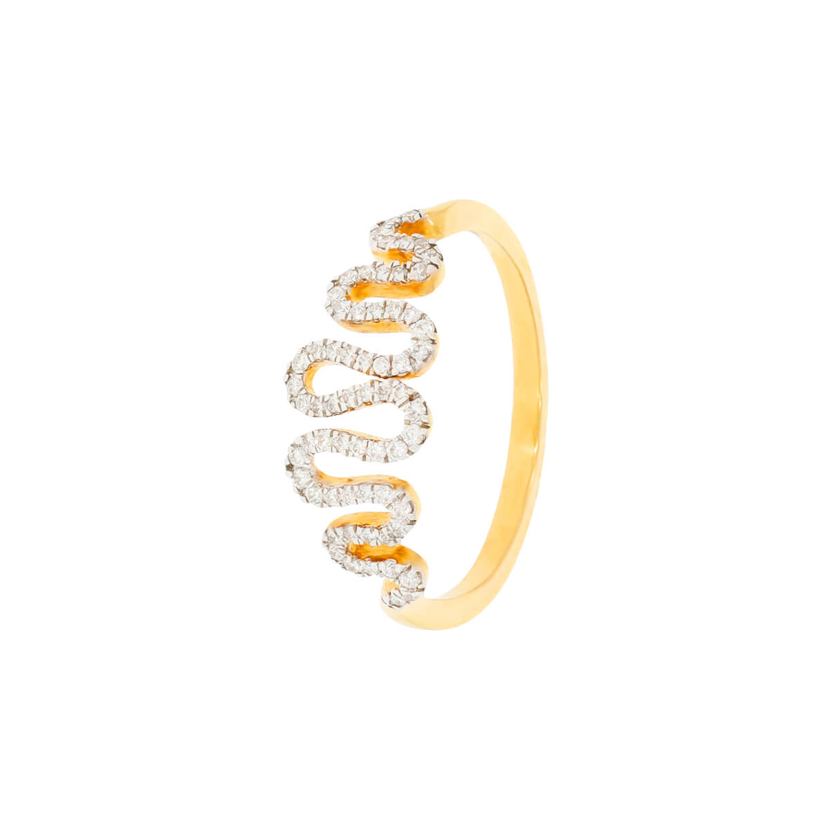 Snake diamond ring