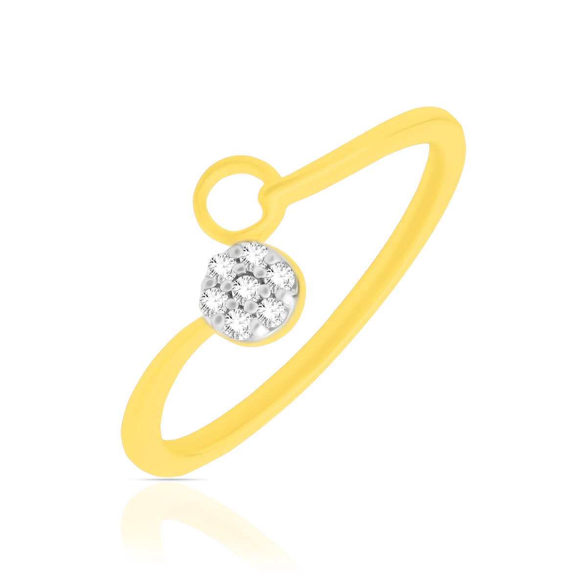 Cathedral Diamond Ring with Free Gold Coin