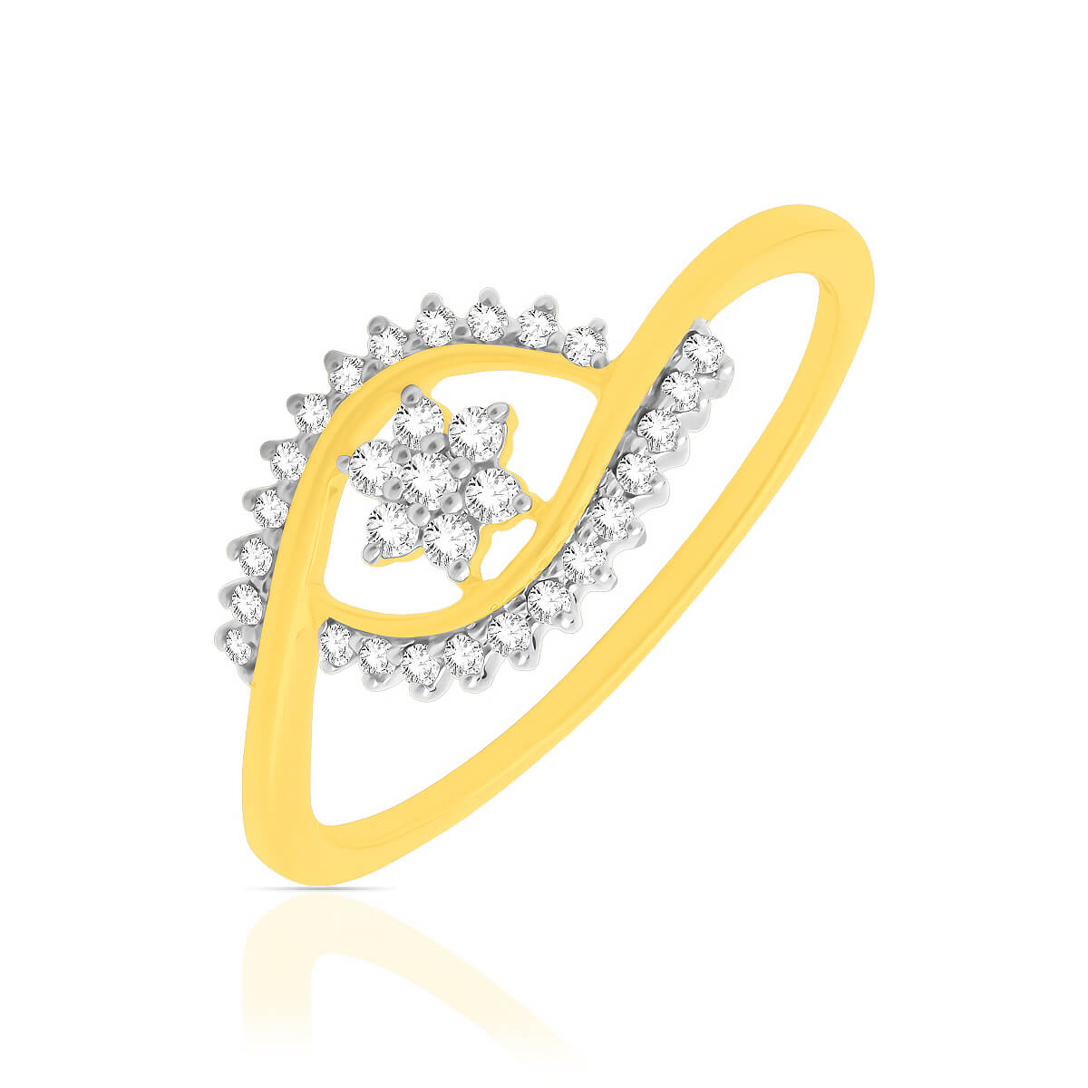 Shining Petals Diamond Ring with Free Gold Coin