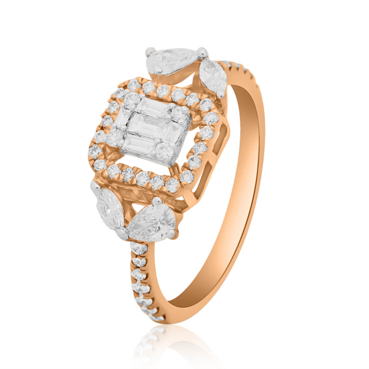 Shifali Diamond Ring with Free Gold Coin