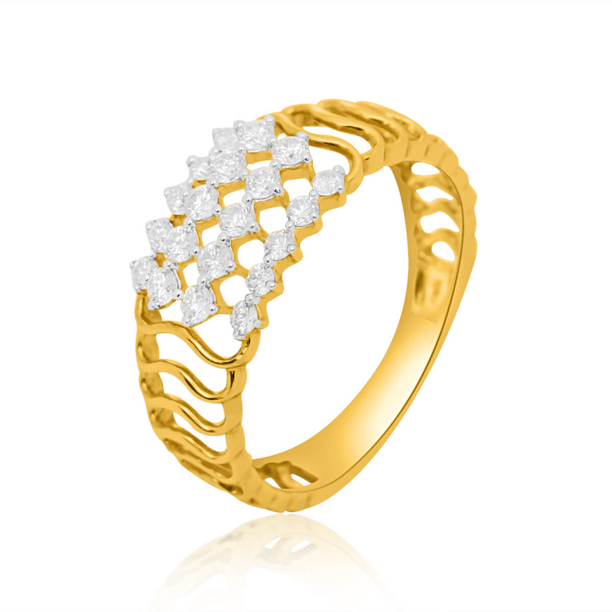 Nivesh Diamond Ring with Free Gold Coin