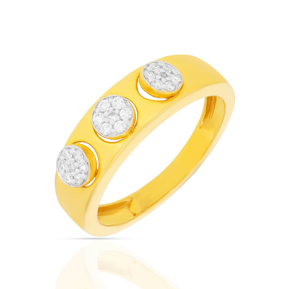 Romantic Diamond Gold Band