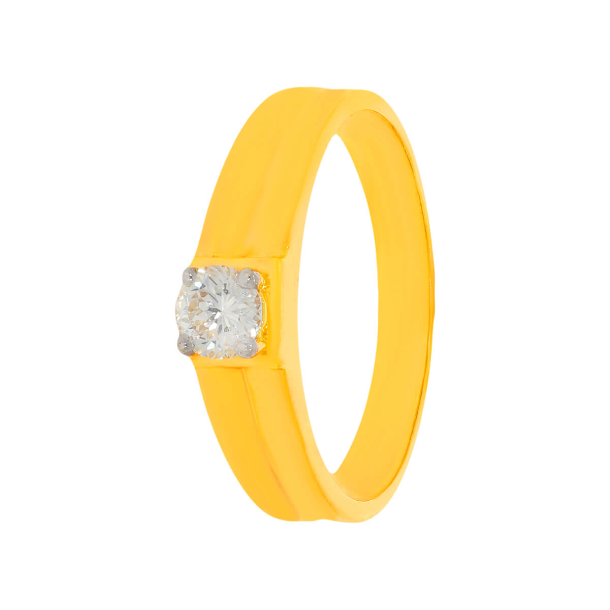 Elegant Single Diamond Ring with Free Gold Coin