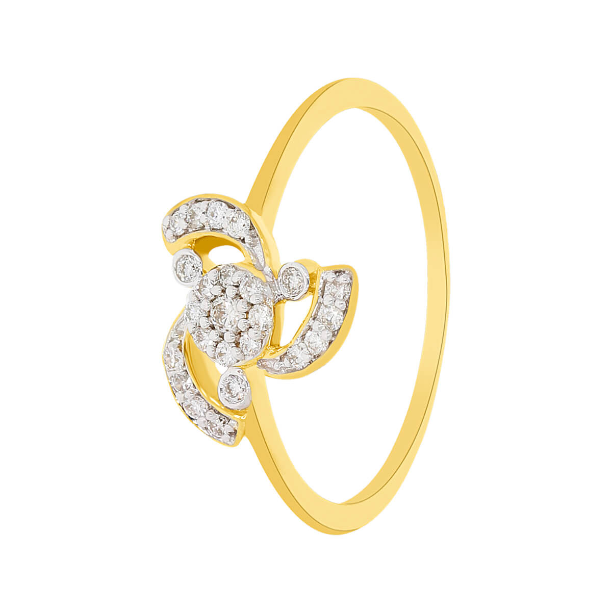 Mesh Diamond Ring with Free Gold Coin