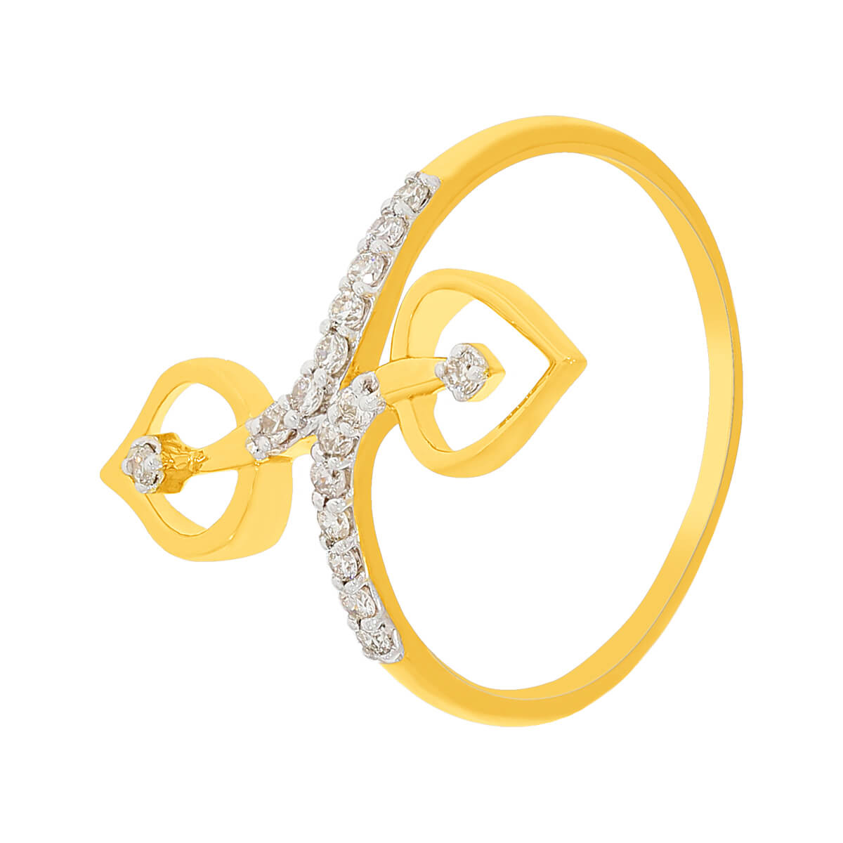 Artistic Diamond Ring with Free Gold Coin