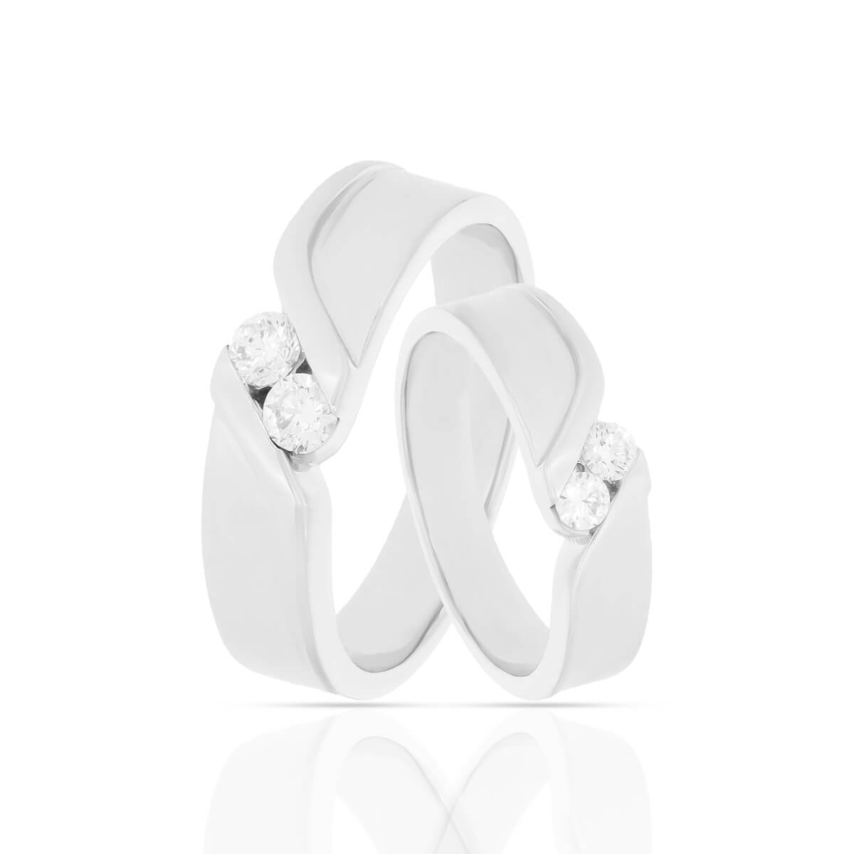 Icy Elegance Couple Rings