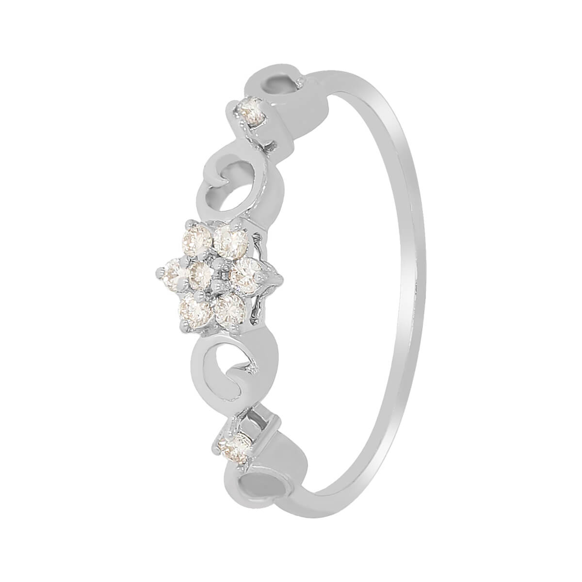 Glistening Petals Diamond Ring