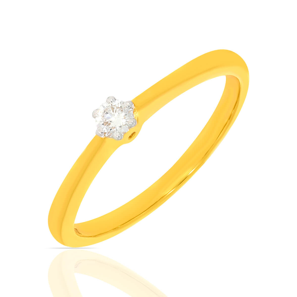 Exquisite Beauty Diamond Pointer Ring with Free Gold Coin