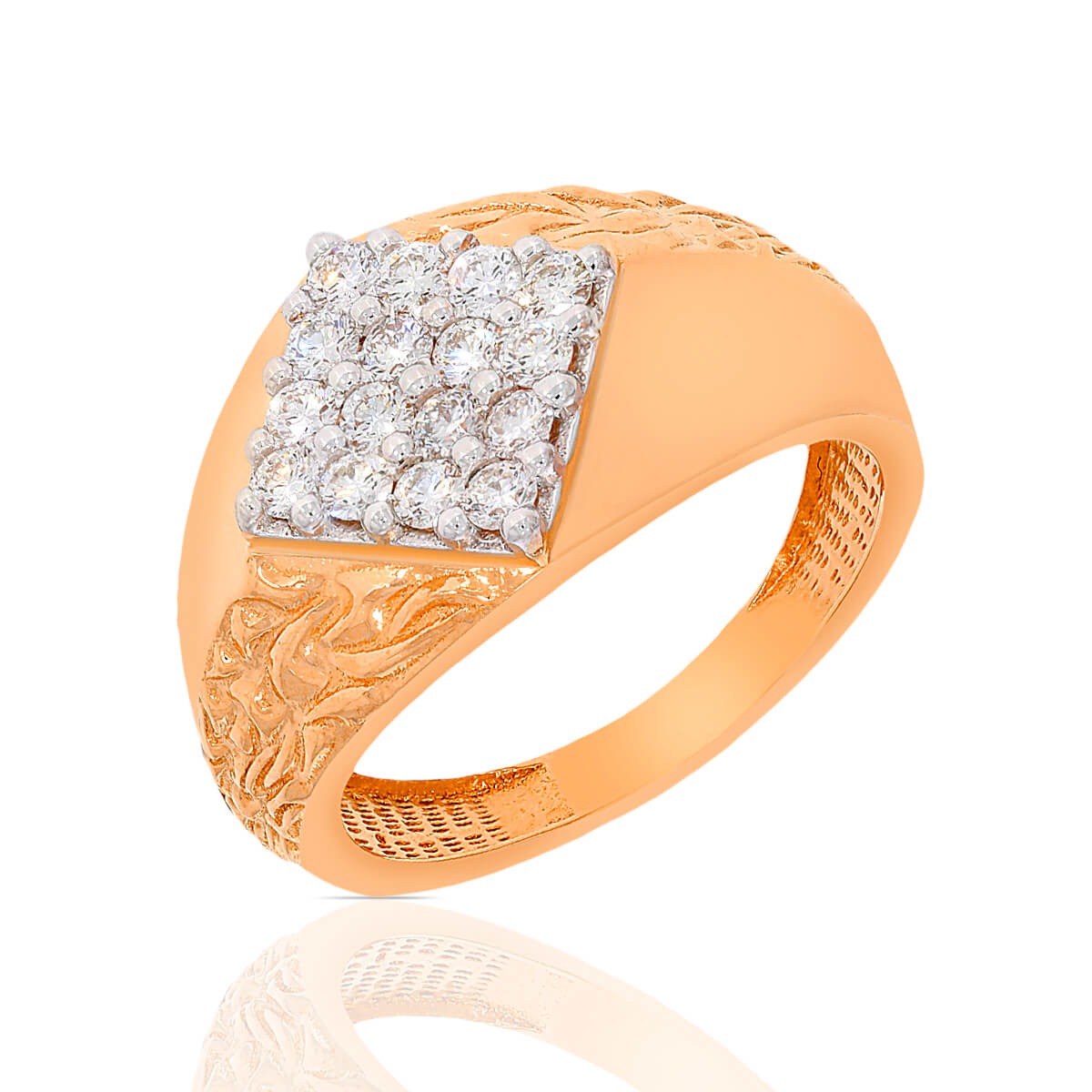 Glimmers of Affection Rose Gold Diamond Ring with Free Gold Coin