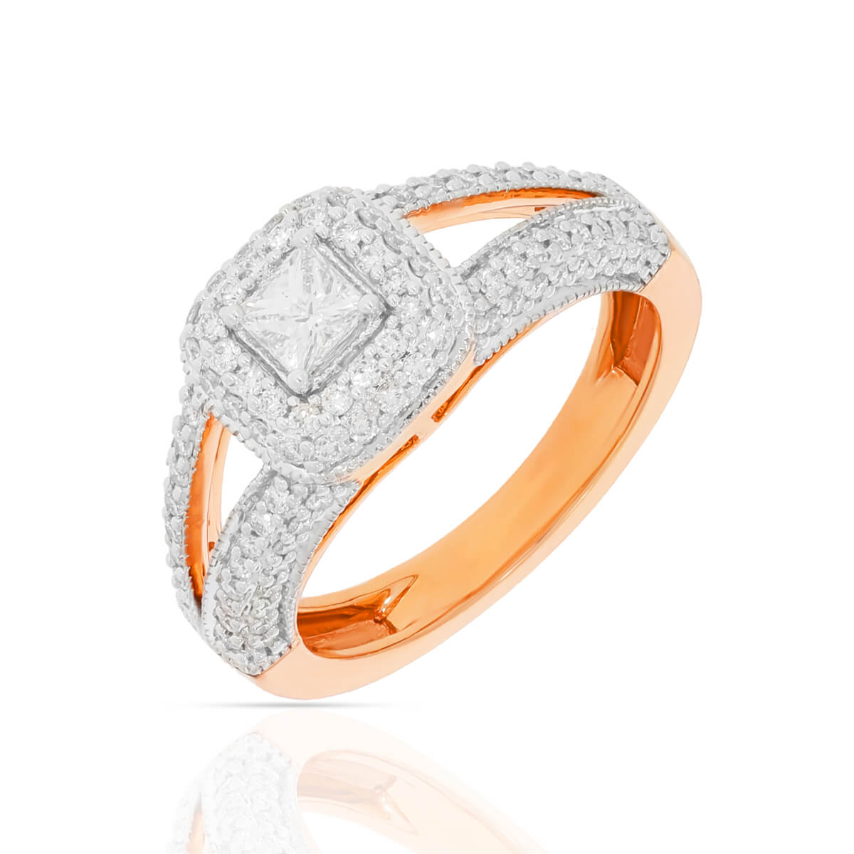 Rosy Promise Diamond Engagement Ring