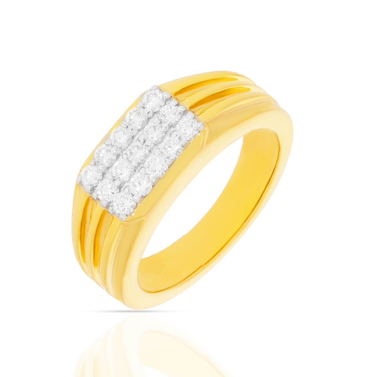 Luxurious Diamond Gold Ring with Free Gold Coin