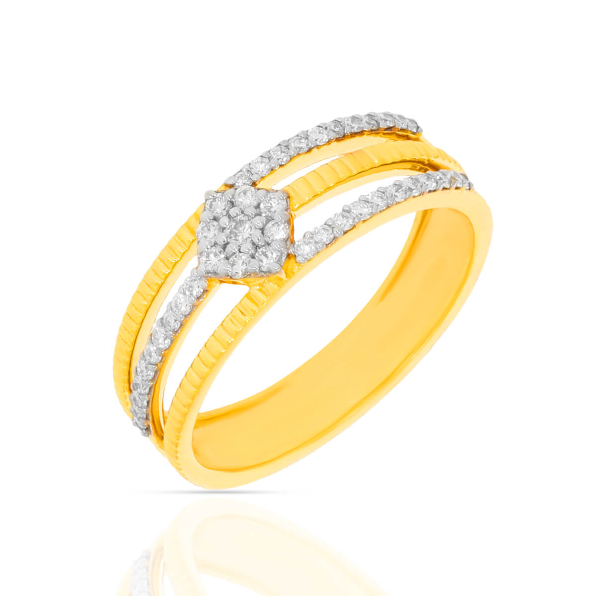 Forever Brilliance Wedding Band Ring with Free Gold Coin