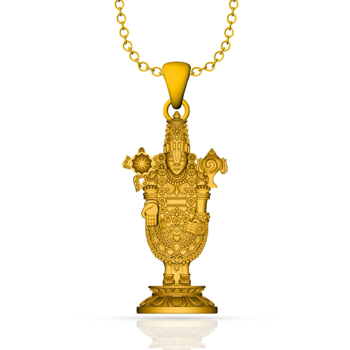 Balaji Govinda God Gold Pendant