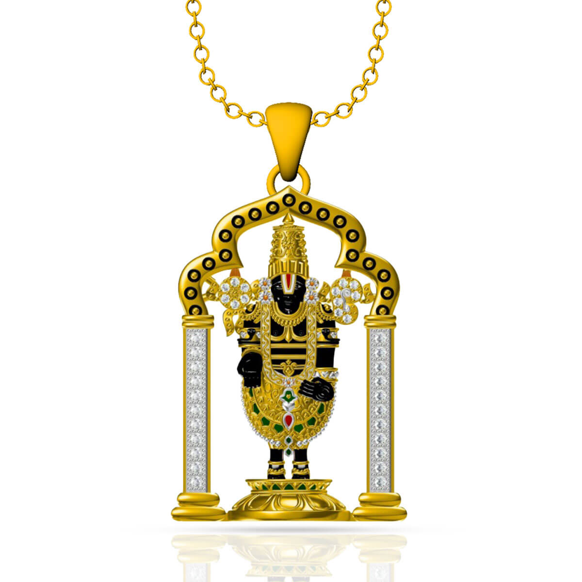 The Balaji Diamond Pendant with Free Gold Coin