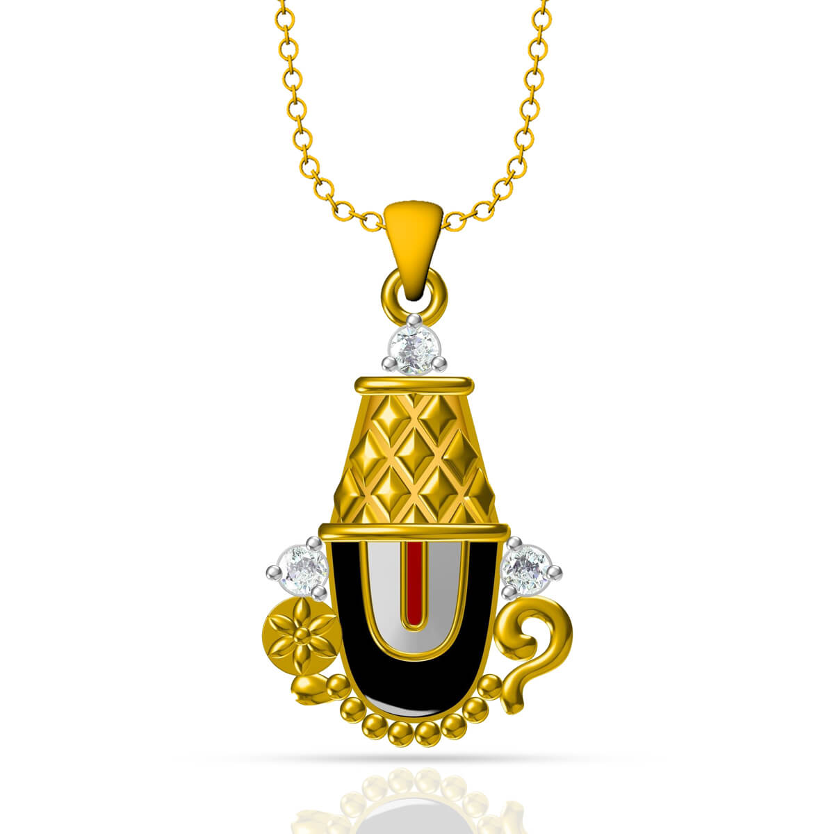 Celestial Elegance The Balaji Diamond Pendant with Free Gold Coin