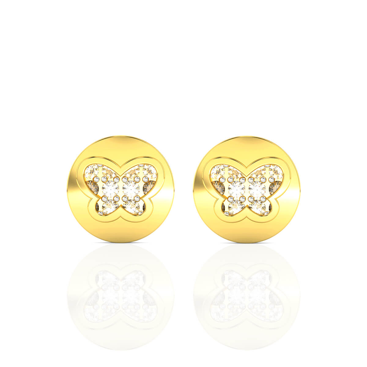 Gold Earring with Free Gold Coin