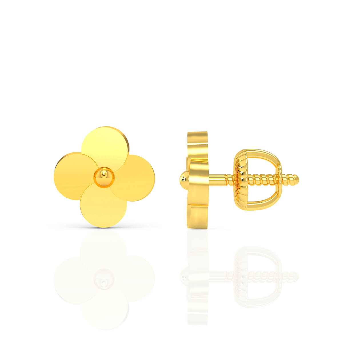 Gold Earring with Free Gold Coin