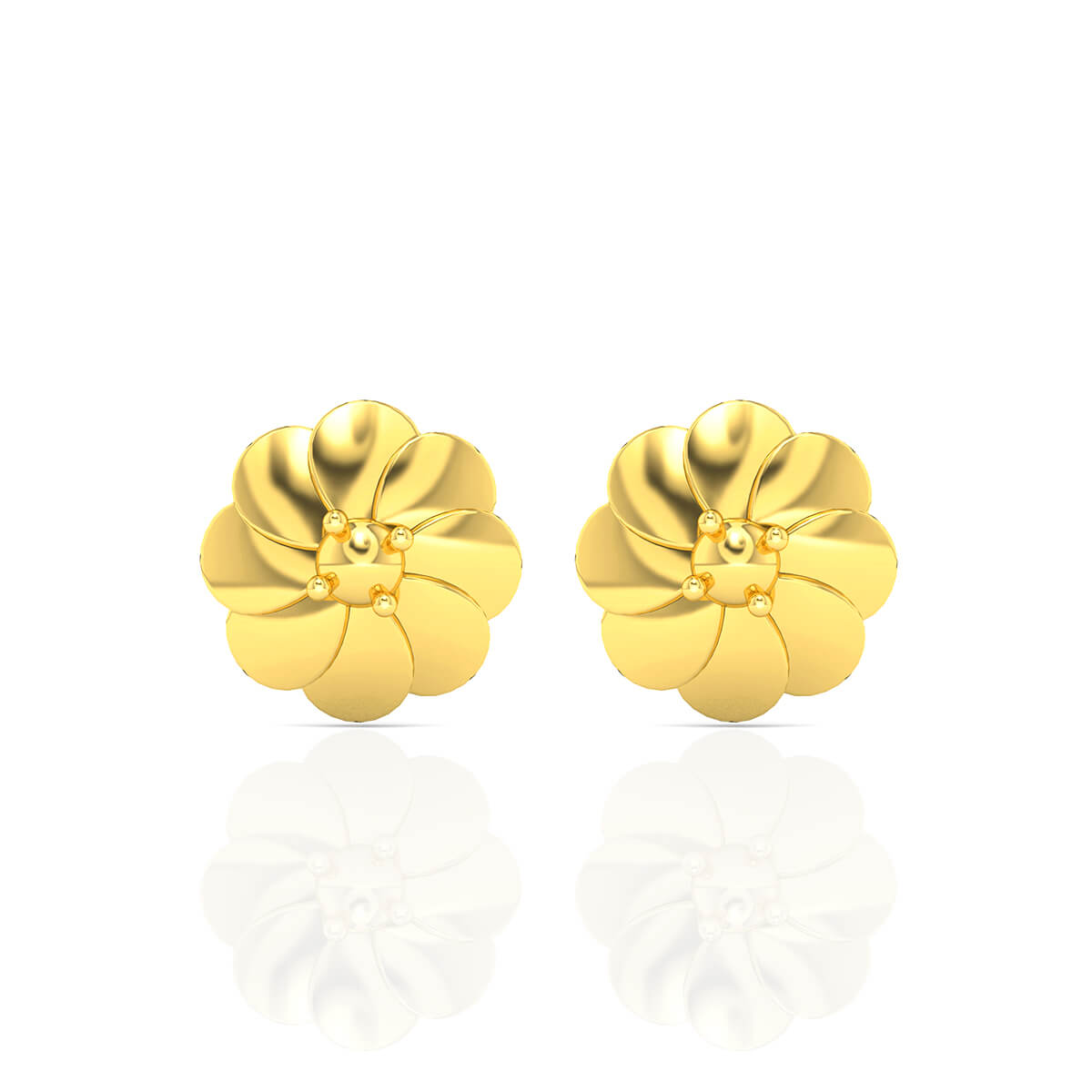 Gold Earring with Free Gold Coin