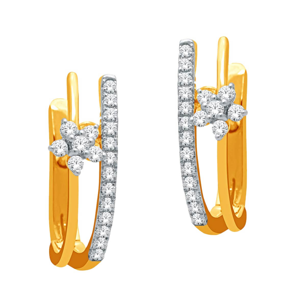 Aisha Diamond Earring with Free Gold Coin