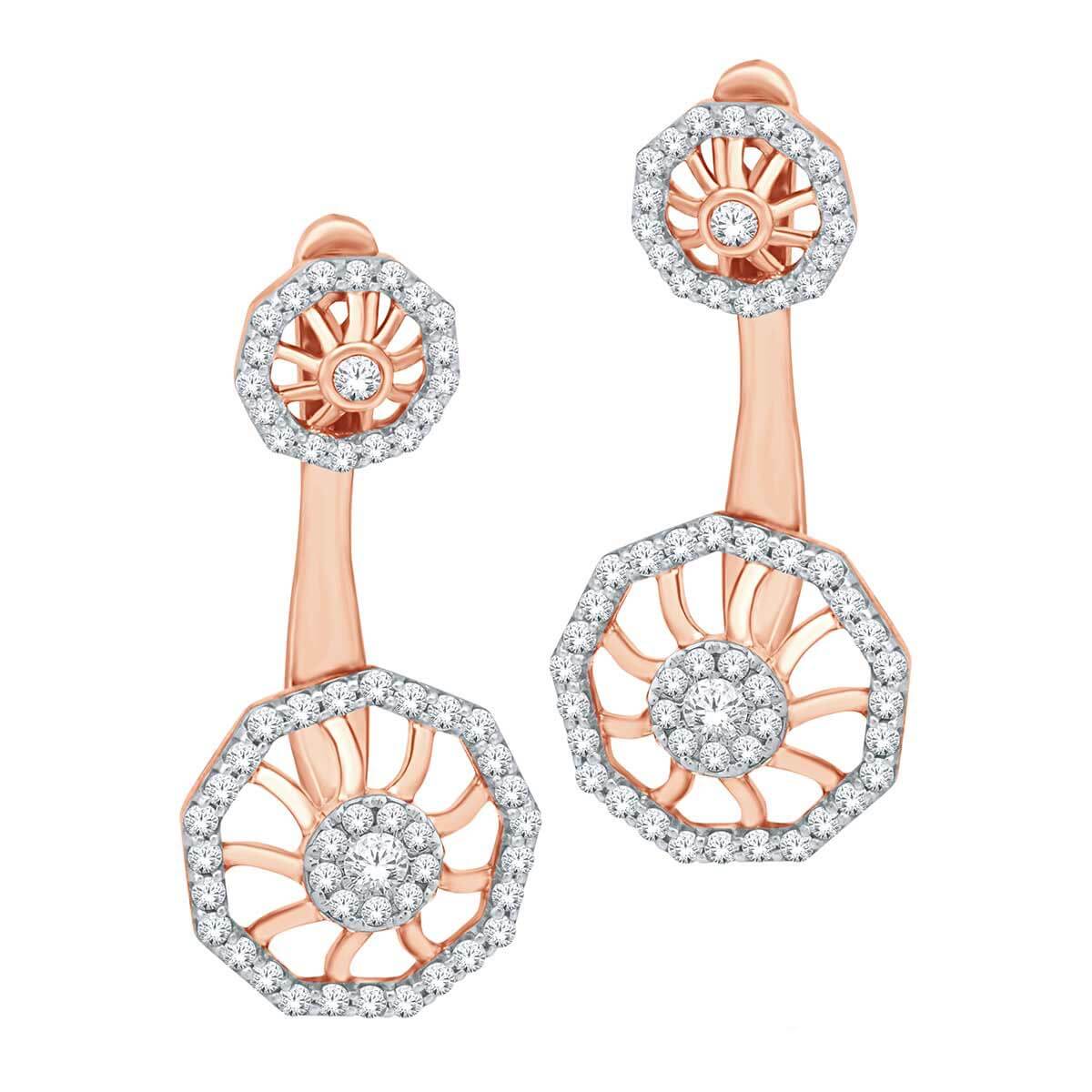 Flairious Hera Diamond Earring with Free Gold Coin